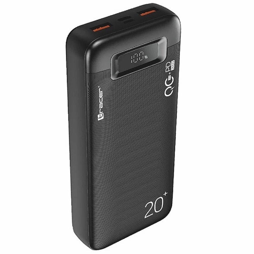 Портативное зарядное устройство TRACER VoltX 20000mAh PD+OC3.0 22.5W BK