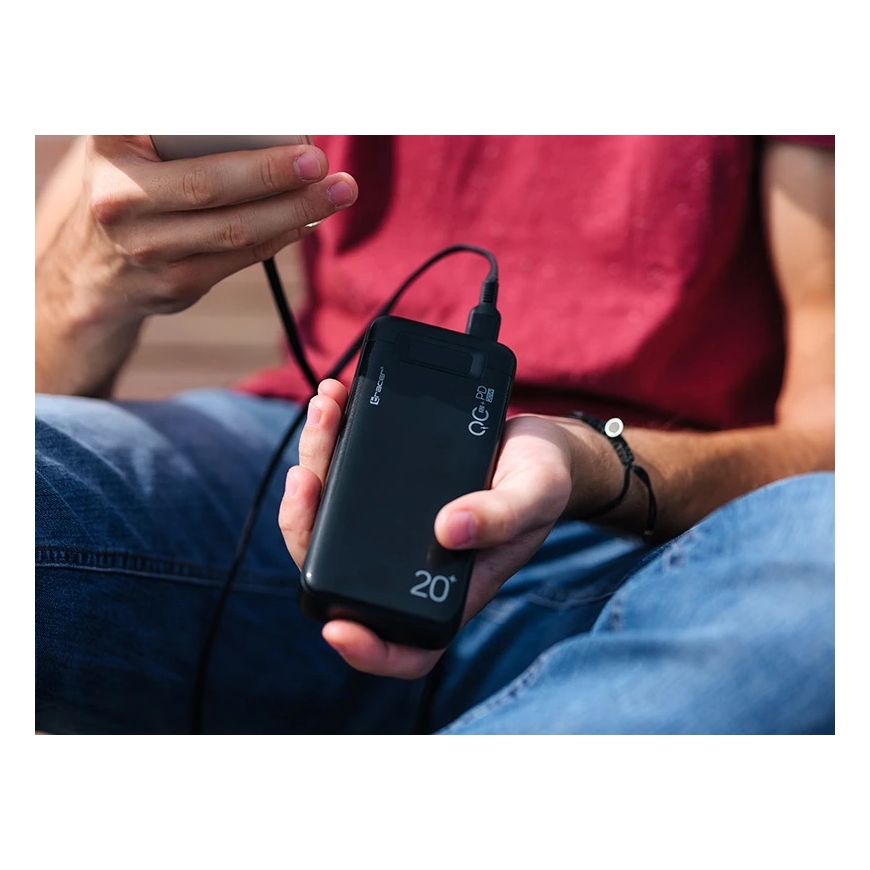 Toitepank TRACER VoltX 20000mAh PD+OC3.0 22.5W BK – 3