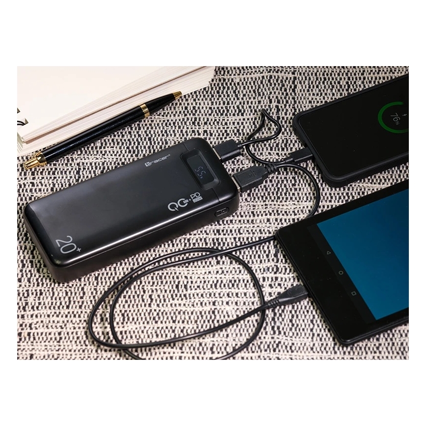 Портативное зарядное устройство TRACER VoltX 20000mAh PD+OC3.0 22.5W BK – 4