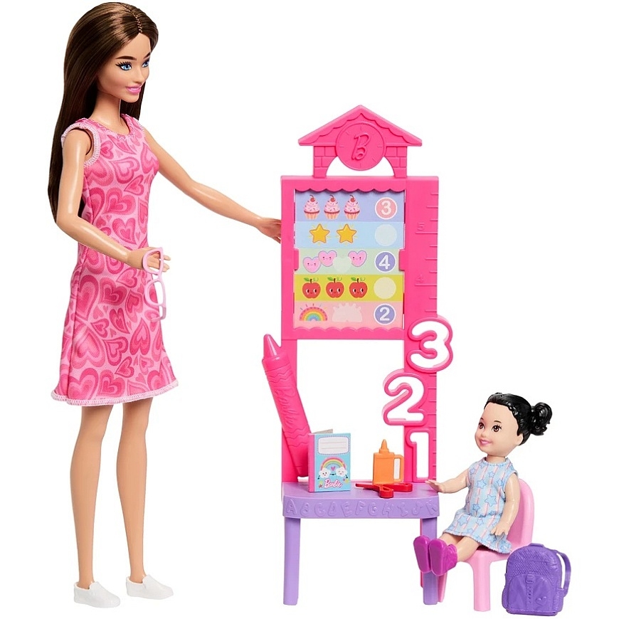 Mattel Doll Barbie Career Kindergarten Teacher Student + Accessories – 3