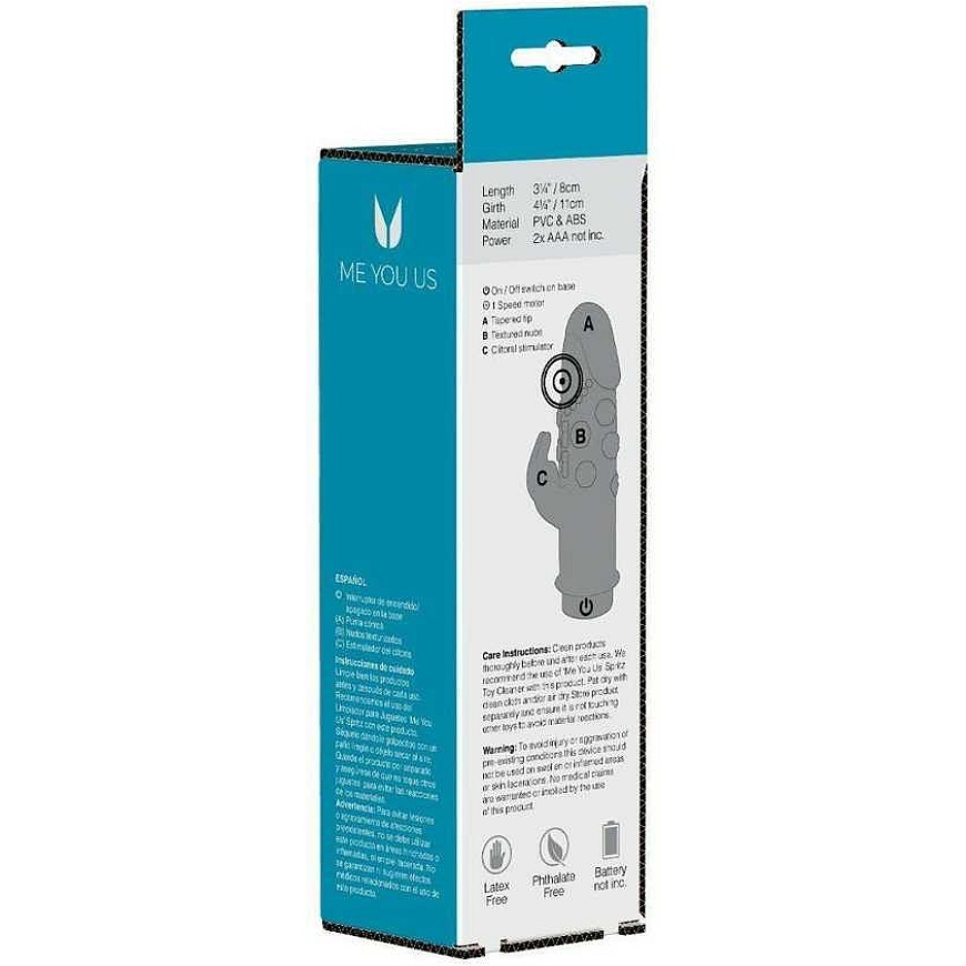 Me You Us Pieni realistinen väristys, mini seksihierontalaite, 8 cm – 3