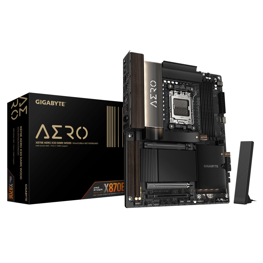 GIGABYTE X870E AERO X3D DARK WOOD