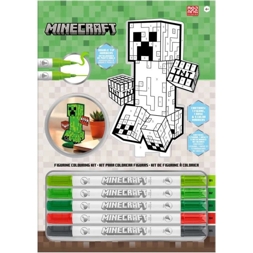 KIDS Licencēti piederumi bērniem no Euroswan. Krāso savu 2D Minecraft figūriņu. – 2