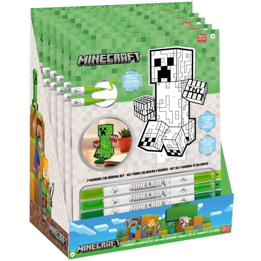 KIDS Licensed accessories by Euroswan for kids. Color your 2D Minecraft figure. – 3