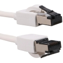 Extralink Cat.8 U/FTP 20m 40G White, LAN patch cable, flat, twisted pair copper network cable Extralink Cat.8 U/FTP 20m 40G White, LAN patch cable, flat, twisted pair copper network cable