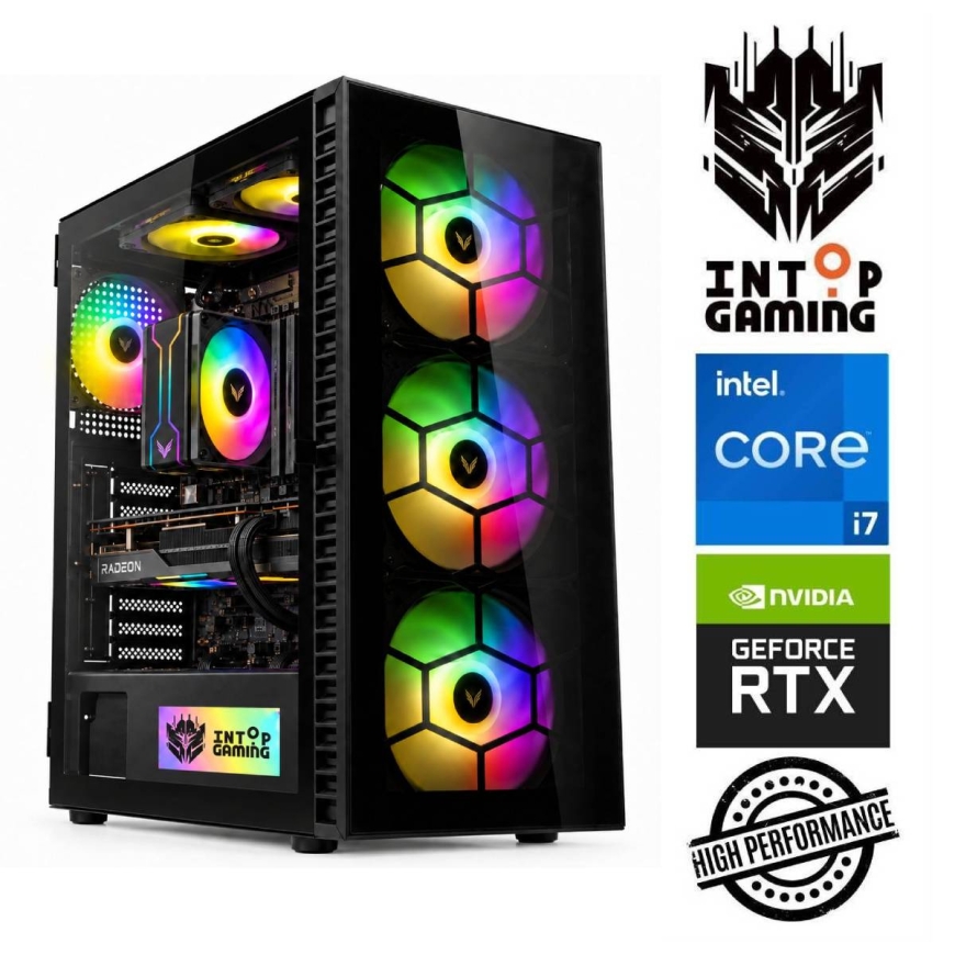 INTOP i7-12700F 32GB 500SSD M.2 NVME RTX5070 12GB no-OS