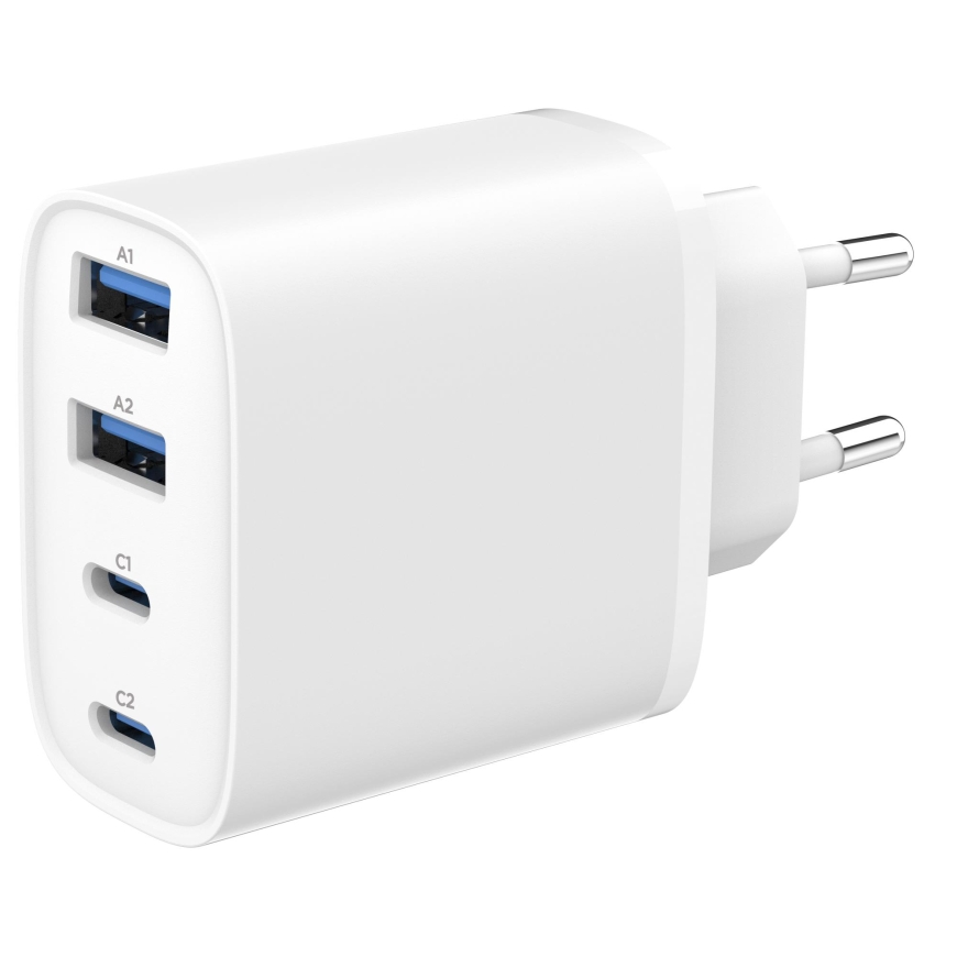 CHARGER USB UNIVERSAL 4P 40W/TA-UC-2A2C-PD40-01-W GEMBIRD