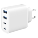 USB-LATAUSLAITE YLEINEN 4P 40W/TA-UC-2A2C-PD40-01-W GEMBIRD USB-LATAUSLAITE YLEINEN 4P 40W/TA-UC-2A2C-PD40-01-W GEMBIRD