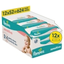 Pampers Sensitive mitras salvetes zīdaiņiem 12 iepakojumi, 624 gab. 80874487 (8006540523100) Pampers Sensitive mitras salvetes zīdaiņiem 12 iepakojumi, 624 gab. 80874487 (8006540523100)