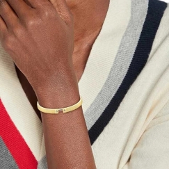 Tommy Hilfiger Tyylikäs rannekoru kristalleilla "Raidat" 2781047