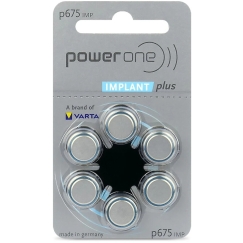 Batteries - Varta 675 Implant Plus Power Batteries, 6 Pcs.