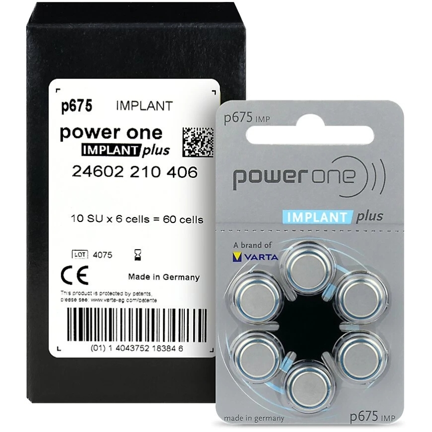 Батареи - Varta 675 Implant Plus Энергетические Батареи, 6 Шт. – 2