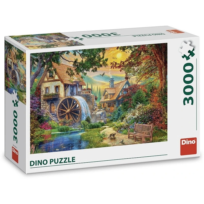 Dinosaur Puzzle 3000 Pcs: Picturesque Mill – 2
