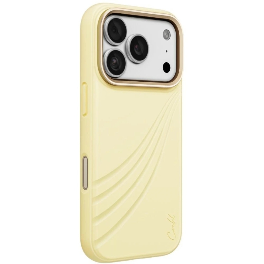 UNIQ Coehl Serina Kate iPhone 18 Pro / 17 Pro jaoks, magnetilise laadimisega, kollane