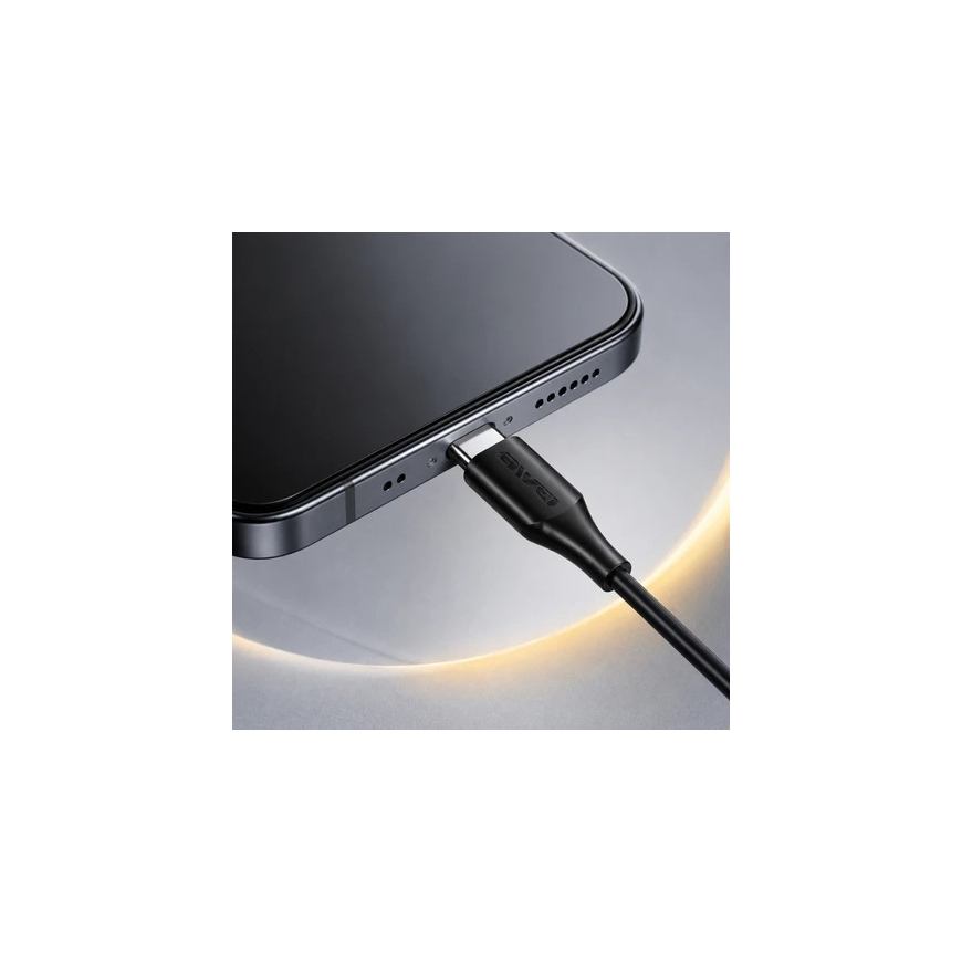 AWEI PC-21T USB-C In-Ear Headphones Black – 3