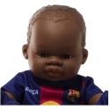 Miniland Barcelona Real Doll FC Barcelona Boy African - 21 cm