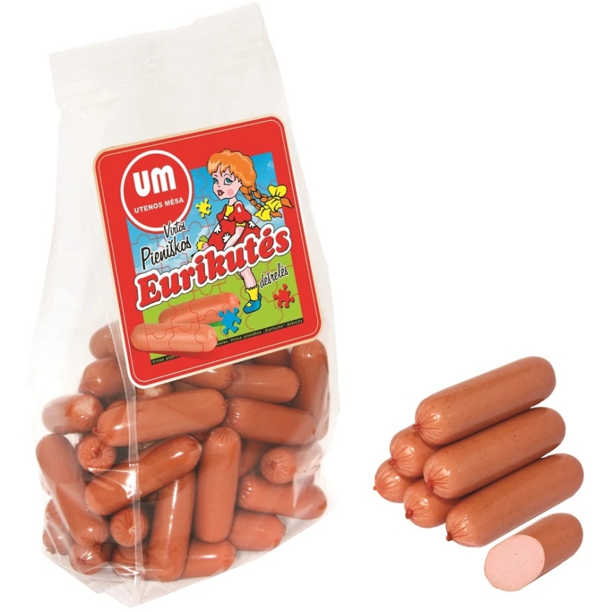 Utenos Mesa Virtos mini sausages EURIKUTĖS, premium quality, 700 g