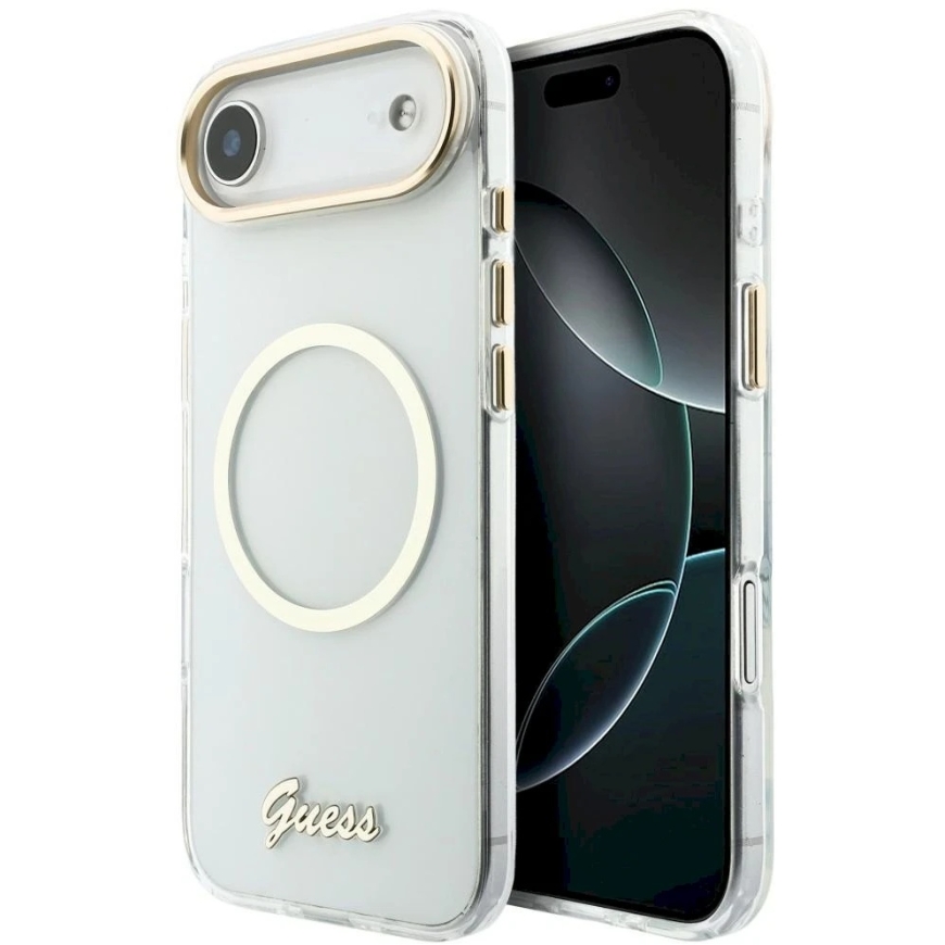 "Guess IML Script Metal MagSafe" case for "iPhone Air" – clear – 3