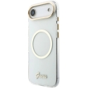 "Guess IML Script Metal MagSafe" vāks „iPhone Air“ – caurspīdīgs