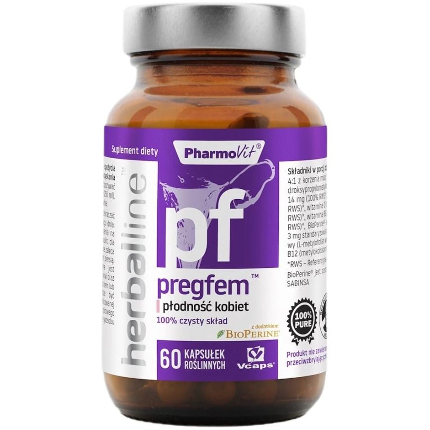 Pharmovit "Pregfem" Naisten Hedelmällisyysruokalisä, 60 Kapselia – 2
