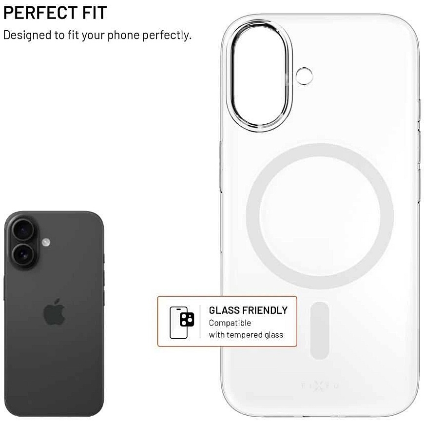 Fixed FIKSUOTAS „MagShell“ tagakaas koos Magsafe toe jaoks Apple iPhone 17, selge
