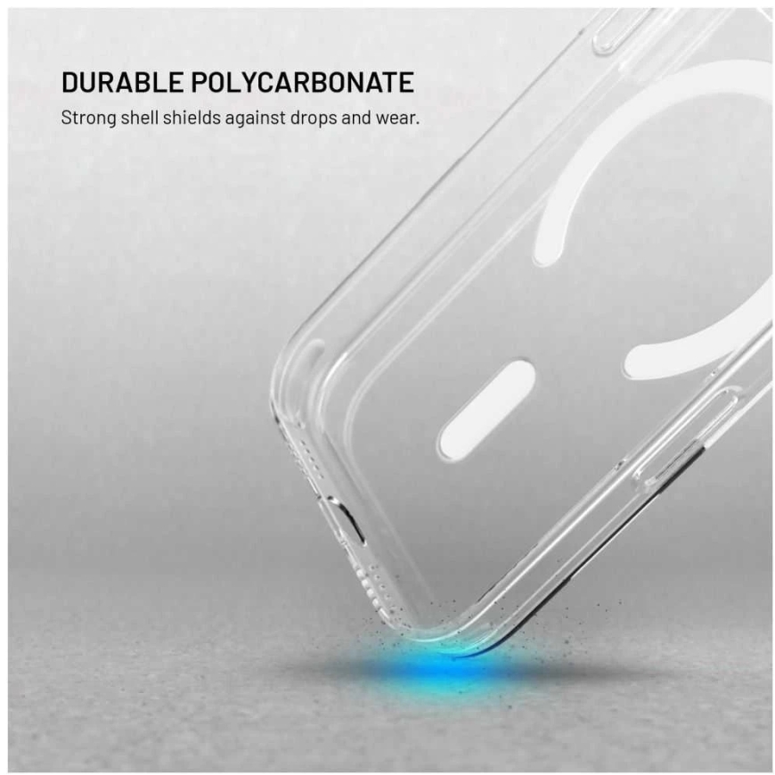 Fixed FIKSUOTAS „MagShell“ aizmugures vāks ar Magsafe atbalstu Apple iPhone 17, caurspīdīgs – 4