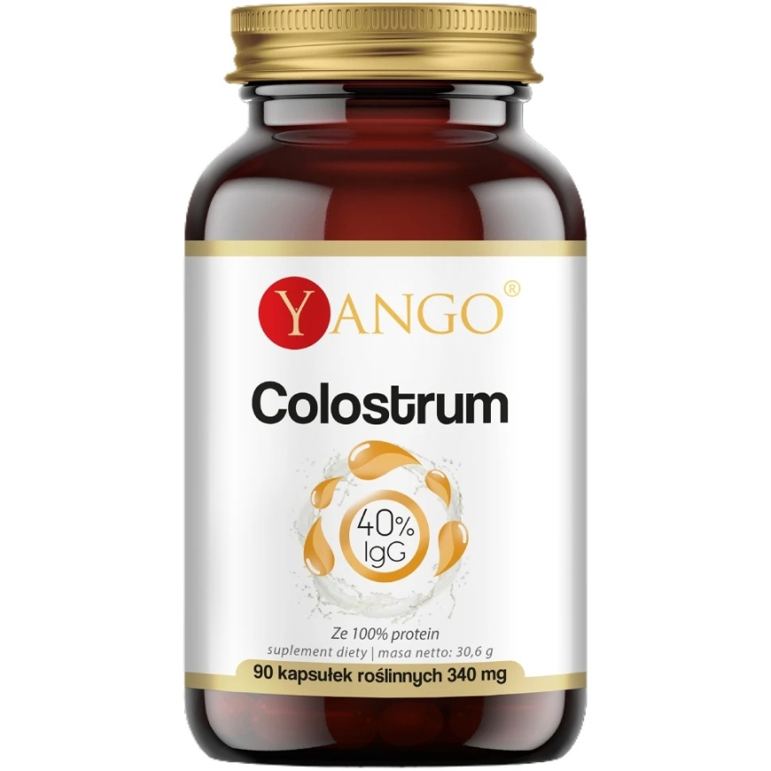Yango kolostrum 40% IgG toidulisand 90 kapslit