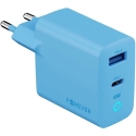 Forever Vibe-TC45AC GaN PD QC lādētājs 1x USB-C 1x USB 45W debeszils