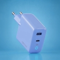 Forever Vibe-TC45AC GaN PD QC charger 1x USB-C 1x USB 45W sky blue Forever Vibe-TC45AC GaN PD QC charger 1x USB-C 1x USB 45W sky blue