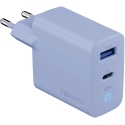 Forever Vibe-TC45AC GaN PD QC lādētājs 1x USB-C 1x USB 45W debeszils