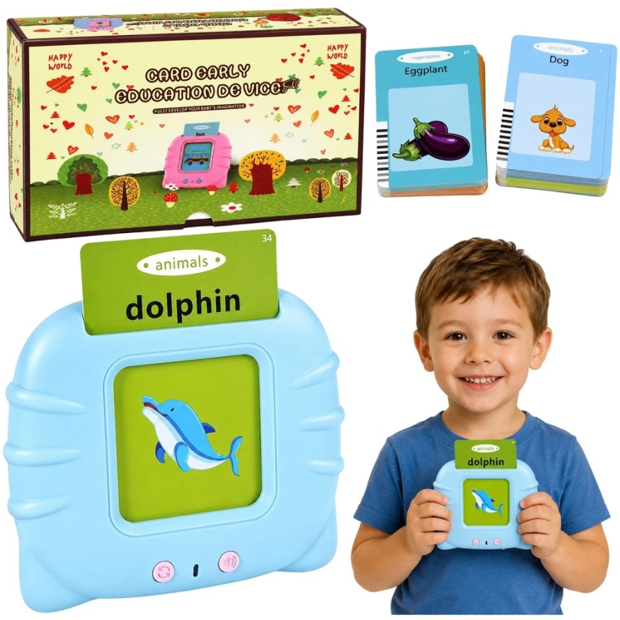 Lean Toys Card Reader Blue