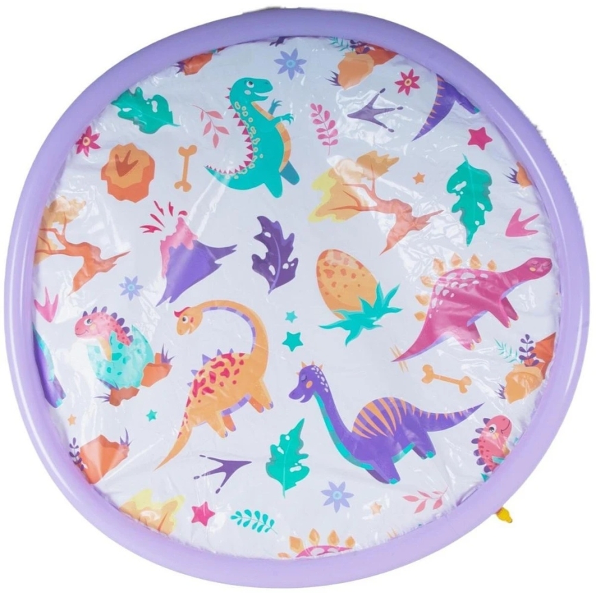 Jilong ROUND INFLATABLE MAT 154x7CM PLAYGROUND FOUNTAIN DINOSAURS 51627 PURPLE 626534 – 3