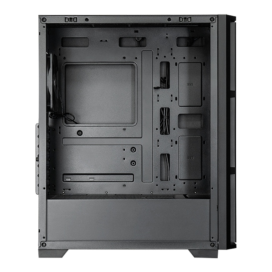 Chieftec AS-02B-TG-OP tietokonekotelo Midi Tower Musta – 5