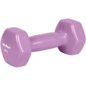 HEXAGONAL 2x2kg vinyl cast iron dumbbells, REBEL ACTIVE HEXAGONAL 2x2kg vinyl cast iron dumbbells, REBEL ACTIVE