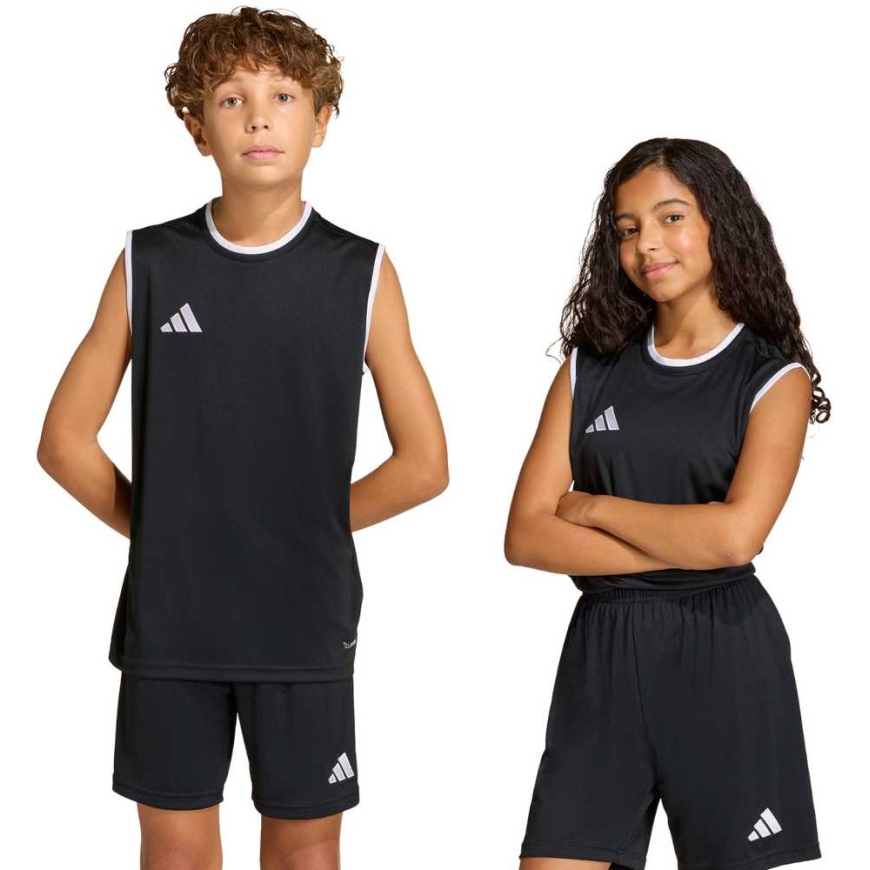 adidas Entrada 26 Hihaton Pelipaita Lapsille musta KB3933 (164cm)