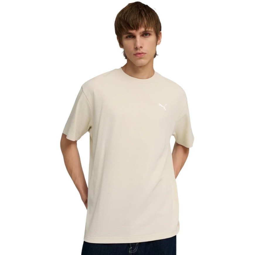 Vyriški marškinėliai Puma ESS Elevated Relaxed Tee smėlio sp. 692018 87 (M)