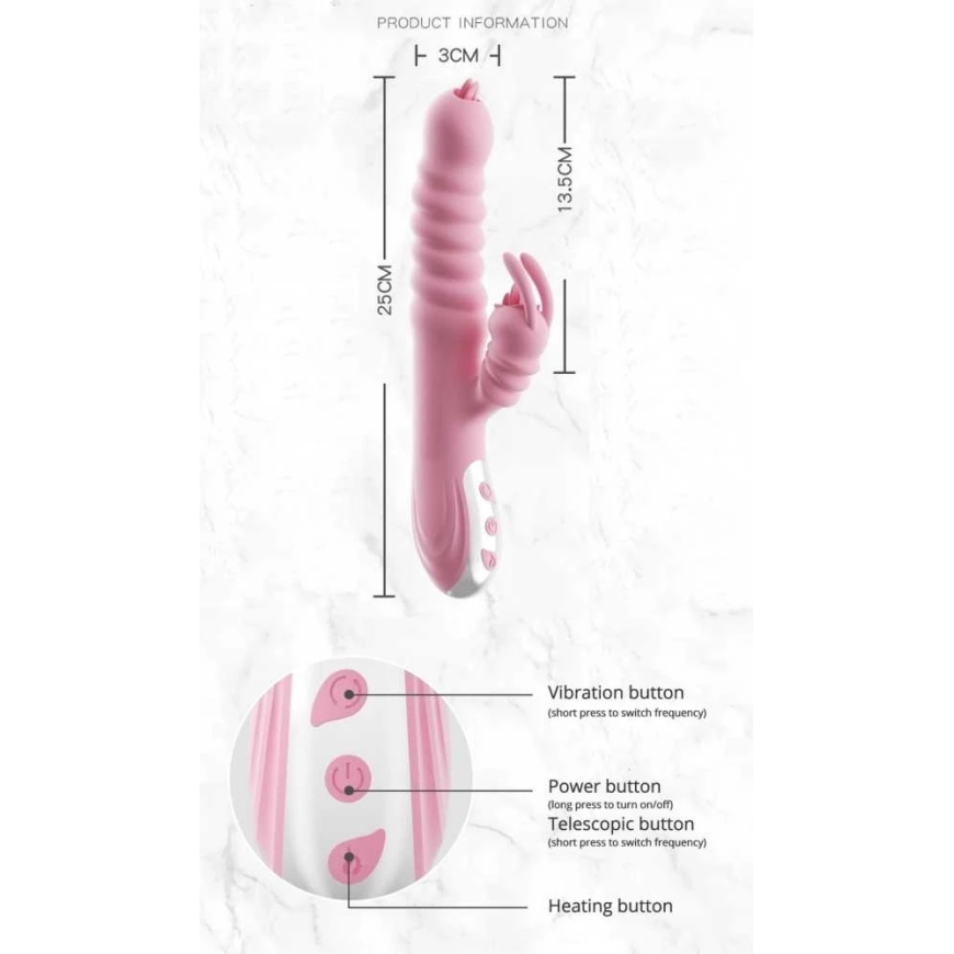 B Series Lyla B Series Lyla Rabbit Vibrator 2in1 Strong G-Spot Vaginal Orgasm – 2