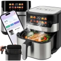 Retoo AIR Ilmankeitin langattomalla öljyttömällä 6,5 l kapasiteetilla ja LCD-näytöllä, 10 valikkoa tai 1293 Retoo AIR Ilmankeitin langattomalla öljyttömällä 6,5 l kapasiteetilla ja LCD-näytöllä, 10 valikkoa tai 1293
