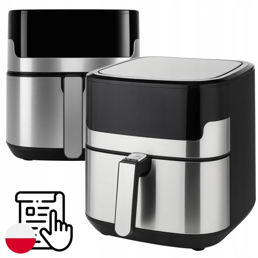 Retoo AIR Oro Fryer with Wireless Oil-Free 6.5L Capacity and LCD Screen, 10 Menus or 1293 – 4