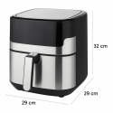 Retoo AIR Oro Fryer with Wireless Oil-Free 6.5L Capacity and LCD Screen, 10 Menus or 1293 Retoo AIR Oro Fryer with Wireless Oil-Free 6.5L Capacity and LCD Screen, 10 Menus or 1293