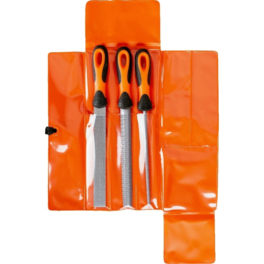 Hand Files Set 200 mm, 3 pcs. ERGO Bahco [6-470-08-2-2] – 2