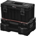 Yato 3-piece system box set, professional tool storage, workshop organizer, portable toolbox, sturdy tool storage Yato 3-piece system box set, professional tool storage, workshop organizer, portable toolbox, sturdy tool storage