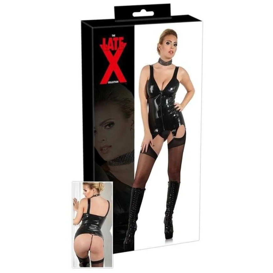 Late X Latex Rinnahoidja must 2XL – 2