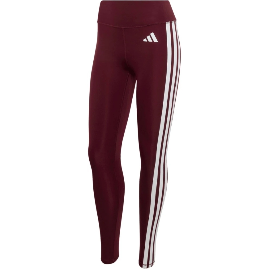 Tamprės moterims adidas Optime Essentials Workout 3-Stripes 7/8 bordo spalvos KT3772 (L) – 2