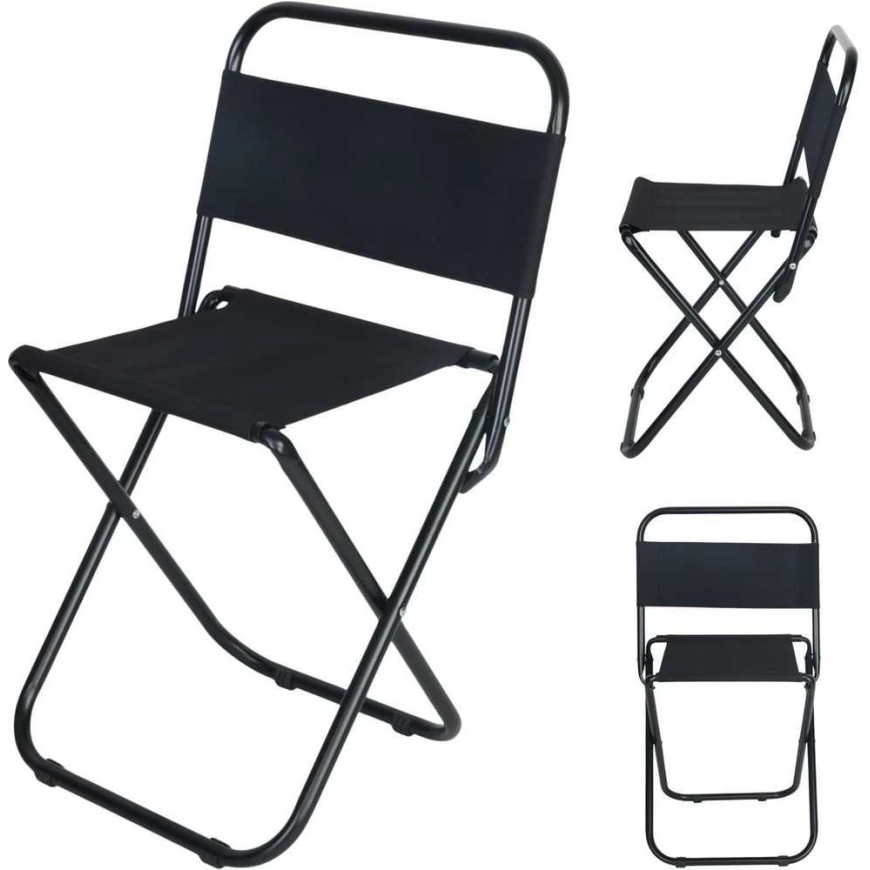 Enero Camp Folding Camping Chair 35x28x58 cm, black – 2
