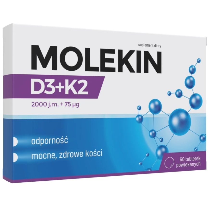 Molekin D3+K2 ravintolisä, 60 päällystettyä tablettia – 2