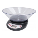 Kitchen scale, Max measuring weight-5kg, LCD display, Black, 55R Kitchen scale, Max measuring weight-5kg, LCD display, Black, 55R