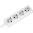 Rebel White Extension Cord 4 Sockets 2m German Type without Switch (3x1.5mm) Rebel White Extension Cord 4 Sockets 2m German Type without Switch (3x1.5mm)