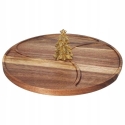 Lumarko Pyöreä Snack Tarjoilulautanen NEVESSA, Dekoratiivinen Joulupuu, Akaasiapuu, Ø 28 cm Lumarko Pyöreä Snack Tarjoilulautanen NEVESSA, Dekoratiivinen Joulupuu, Akaasiapuu, Ø 28 cm