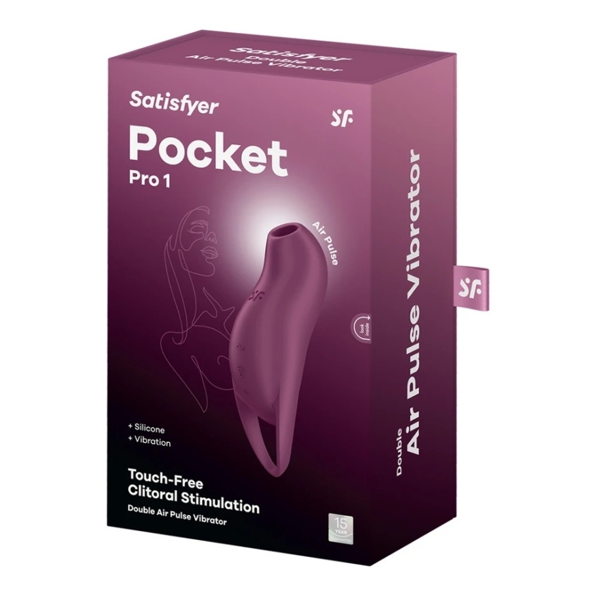 Satisfyer Air Pulse SATISIFYER - POCKET PRO 1 CLITORIS STIMULIATORIUS GRANATAS – 3